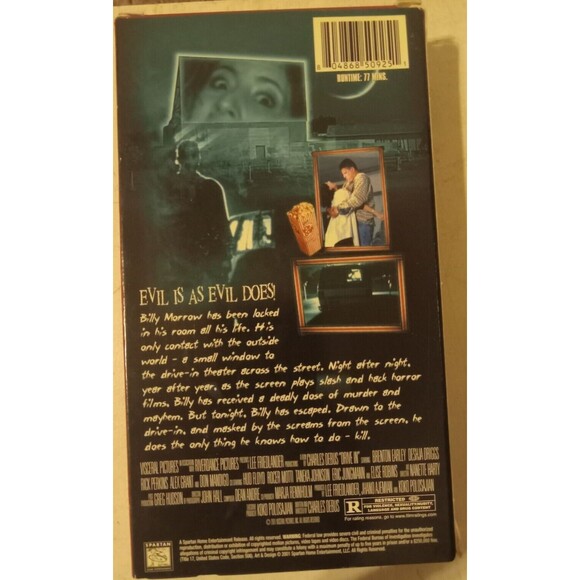 Drive In VHS Tape Spartan Home Entertainment Former Rental - Picture 2 of 6